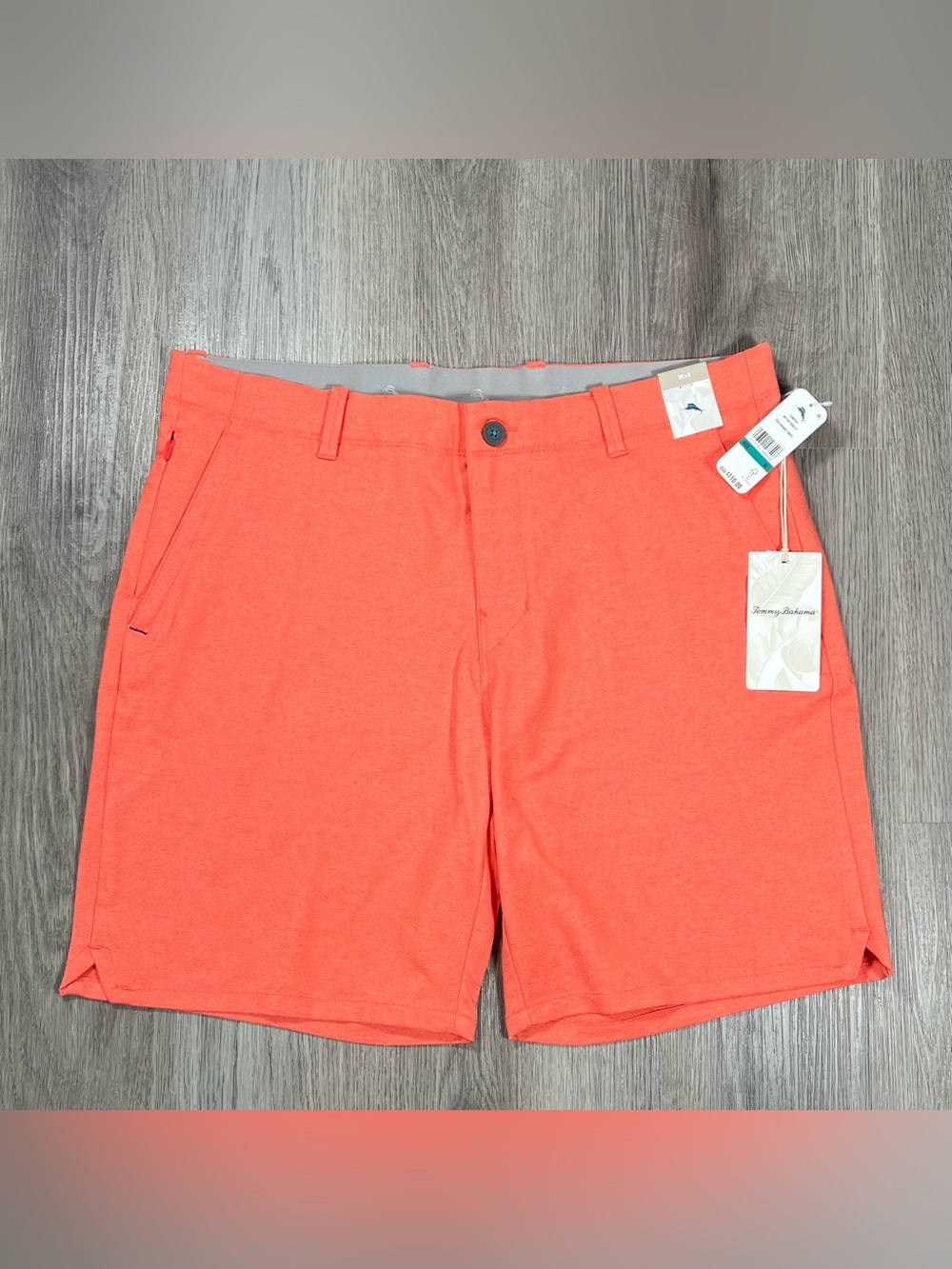 Tommy Bahama Men’s Islandsone On Par Shorts 8" Mango Tango Orange Size 36 Golf